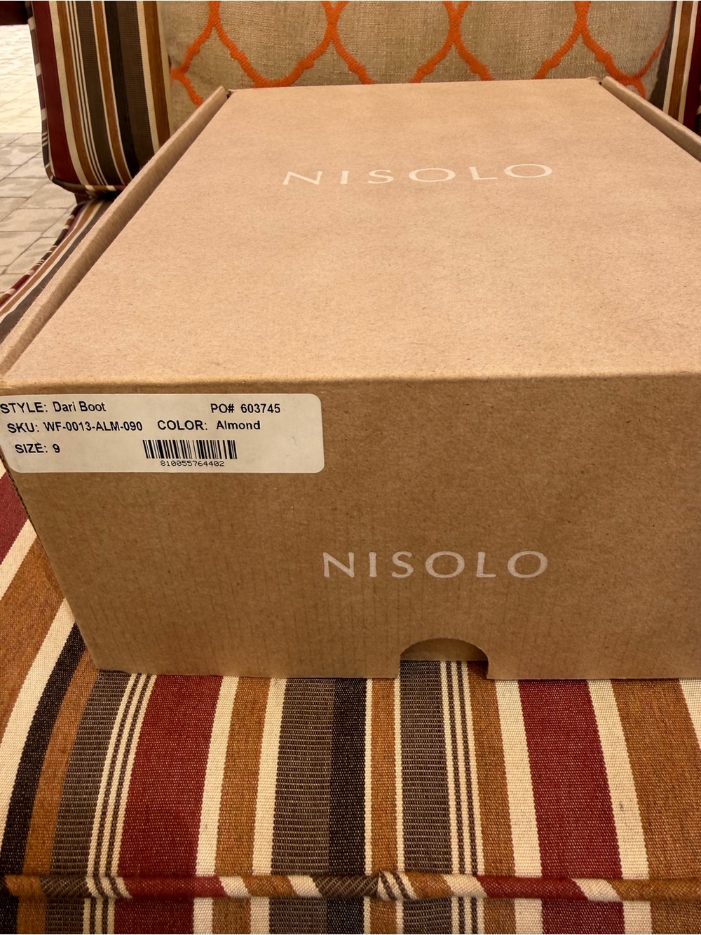 Nisolo Almond Men's Boot Box — Almond Brown
